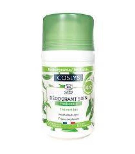 Deodorant cu parfum de ceai verde si menta, eco-bio, 50 ml, Coslys