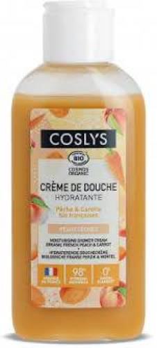 Crema de dus hidratanta, cu piersici si morcovi, eco-bio, 250 ml, Coslys