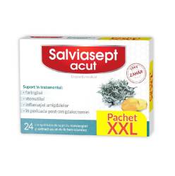 Zdrovit Salviasept acut fara zahar 24 comprimate