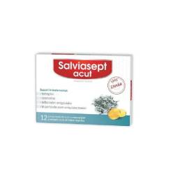 Zdrovit Salviasept acut fara zahar 12 comprimate