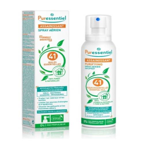 Puressentiel Spray de purificare a aerului cu 41 de uleiuri esentiale 75 ml