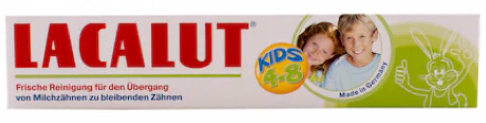 Pasta de dinti Kids, 4-8 ani, 50ml - Lacalut