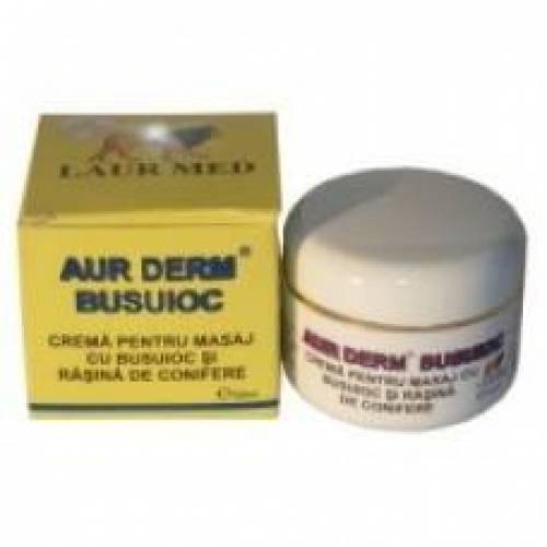 Aur Derm crema masaj busuioc si rasina 50ml - LAUR MED