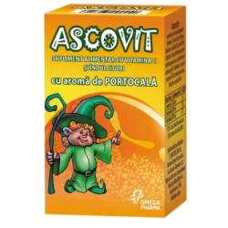 Ascovit cu vit. cu gust de portocala x 60 cpr