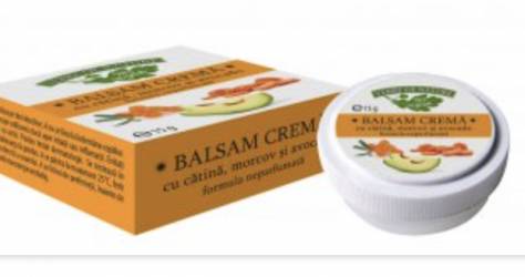 Balsam crema cu catina, morcov si avocado 15g - Manicos