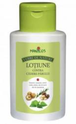 Lotiune contra caderii parului cu ulei de nuca, ricin si macadamia, 200ml - Manicos