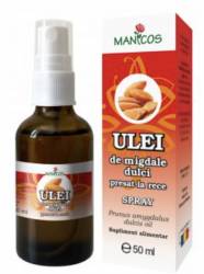 Ulei de migdale dulci presat la rece 50ml - Manicos