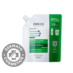 Rezerva Eco Sampon anti-matreata pentru par normal si gras Dercos, 390ml, Vichy