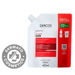 Rezerva Eco Sampon cu actiune energizanta Energy + Dercos, 400ml, Vichy