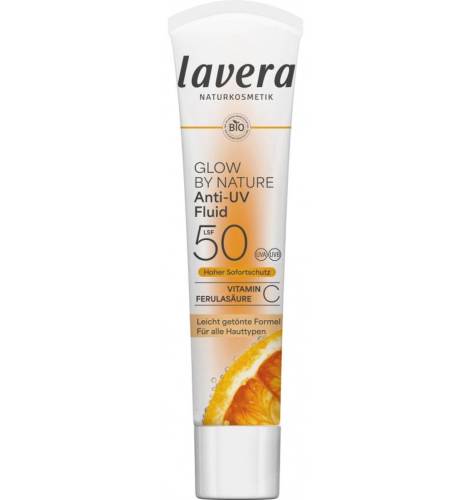 Fluid anti-UV Glow by Nature, SPF 50, 40 ml, Lavera