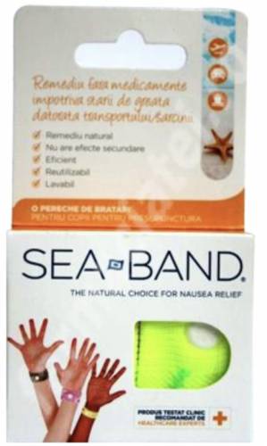 Bratara pentru copii impotriva gretii, 2buc - Sea Band