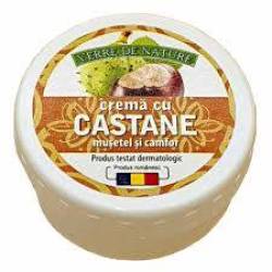 Crema cu castan, musetel si camfor, 20 g, Manicos