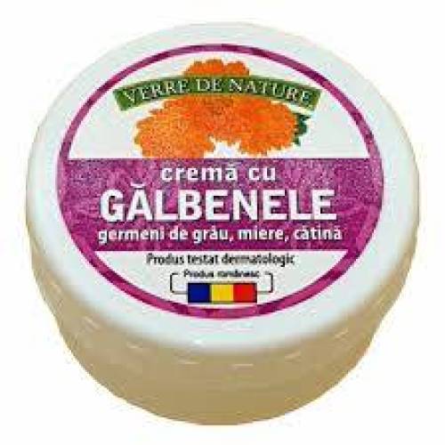Crema cu galbenele, germeni de grau, catina si miere, 20 g, Manicos
