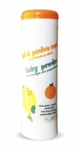 Pudra pentru copii cu portocale si catina, 75g - Mebra