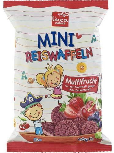 Mini rondele de orez multifruct Eco-Bio 40g - Linea natura