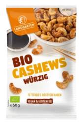 Caju prajit in sos japonez tamari, fara zahar, eco-bio, 50g - Landgarten