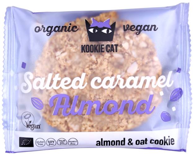 Cookie cu migdale si caramel sarat, fara gluten, eco-bio 50g