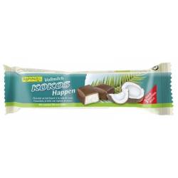 Baton de cocos cu glazura din lapte integral, eco-bio, 50g - Rapunzel