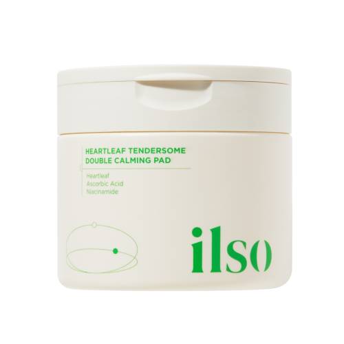 Dischete calmante si exfoliante Heartleaf Tendersome Double Calming, 60 bucati, Ilso