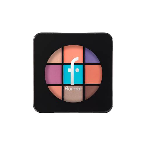 Paleta farduri de pleoape No. 08 Rainbow, 9g, Flormar