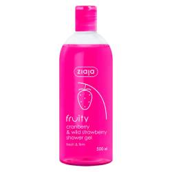 Gel de dus merisoare si capsuni salbatice, Fruity, 500ml - Ziaja