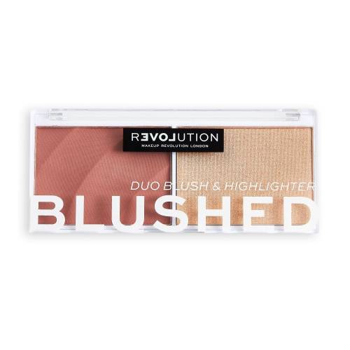 Paleta blush si iluminator Relove Duo Kindness, 2.9g, Makeup Revolution