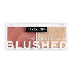 Paleta blush si iluminator Relove Duo Kindness, 2.9g, Makeup Revolution