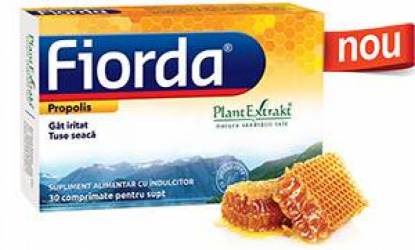 Fiorda cu propolis, 30cpr - Plantextrakt