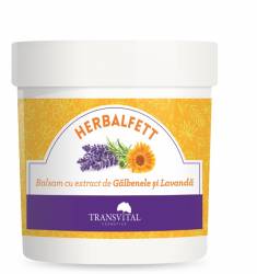 Herbalfett Balsam cu extract de Galbenele si Lavanda, 250ml - Quantum Pharm