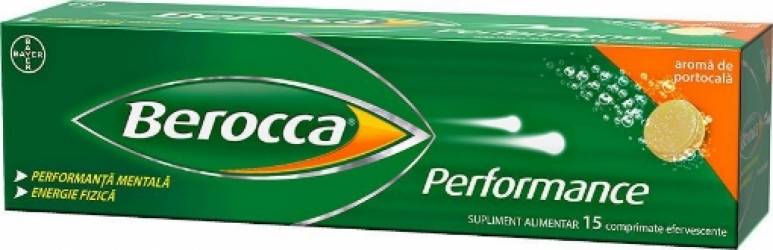 Berocca Performance multivitamine - 15 comprimate efervescente Bayer