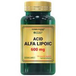 Acid Alfa Lipoic, 600 mg, 60 capsule, Cosmo Pharm