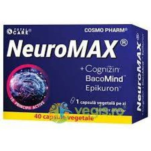 Neuromax + Cognizin, 40 capsule vegetale, Cosmo Pharm