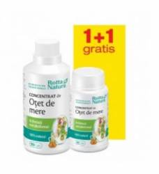 Concentrat de otet de mere 90cps + 30cps gratis - Rotta Natura