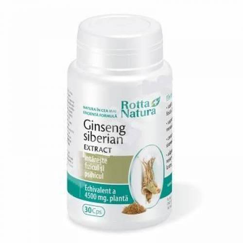 Ginseng siberian 300mg extract - 30cps – Rotta Natura