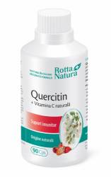 Quercitin si Vitamina C naturala, 90cps - ROTTA NATURA