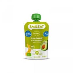 Piure Bio din avocado si afine +6 luni, 100 g – Smileat