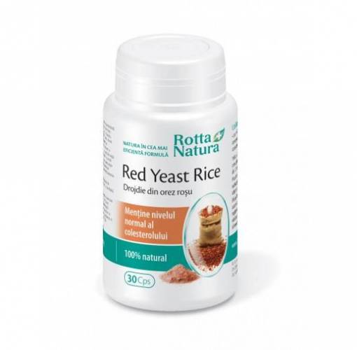 Red Yeast Rice (drojdie din orez rosu) 635mg 30cps - Rotta Natura