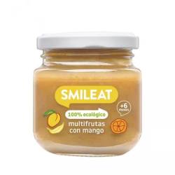 Piure Bio din mix de fructe cu mango +6 luni, 130 g – Smileat