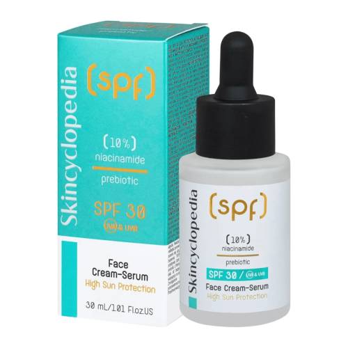 Ser crema impotriva imperfectiunilor cu SPF30 si niacinamida, 30ml, Skincyclopedia