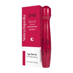 Ser roll-on pentru ochi impotriva ridurilor cu retinol si squalane, 15ml, Skincyclopedia