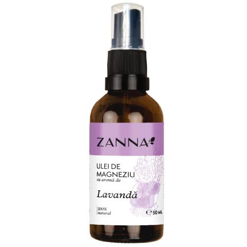 Ulei de magneziu cu aroma de lavanda, 50ml, Zanna