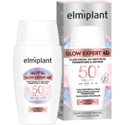 Fluid facial anti-pete pigmentare cu SPF50+ Glow Expert 4D, 50ml, Elmiplant