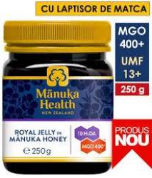 Laptisor de matca pur in Miere de Manuka, MGO 400 +, 265 g, Manuka Health NZ
