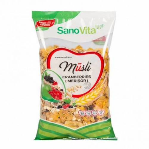 Musli cranberries 400g - SanoVita