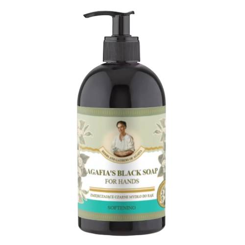 Sapun negru catifelant pentru maini, 500ml, Bunica Agafia
