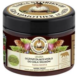 Sapun purificator natural pentru par si corp cu radacina de maral, 300ml, Bunica Agafia