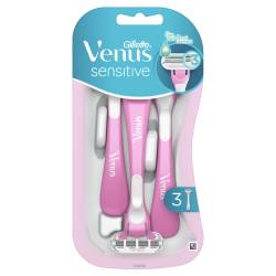 Set aparate de ras de unica folosinta Venus Sensitive, 3 bucati, Gillette