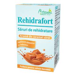 Saruri de rehidratare aroma caramel sarat, Rehidrafort, 10 plicuri, Naturalis
