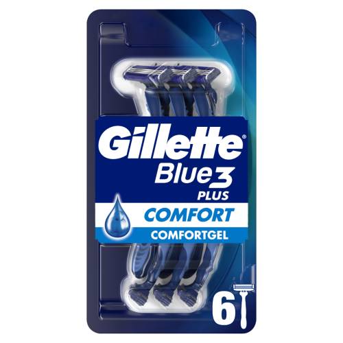 Set aparate de ras de unica folosinta Blue3 Comfort, 6 bucati, Gillette