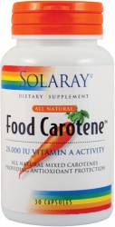 Food Carotene 25000UI 30tb - Solaray - Secom